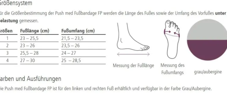Fußbandage ofa Push med Fußbandage FP