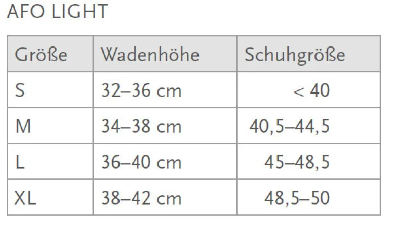 Fußheberorthese Össur AFO Light
