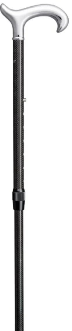 Gastrock Gehstock Carbon-Derby Chrom