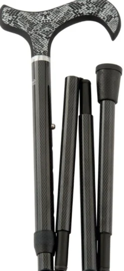 Gastrock Gehstock Carbon-Schlank-Faltstock Exotik