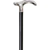 Gastrock Gehstock Damen Silber Derby Schwarz