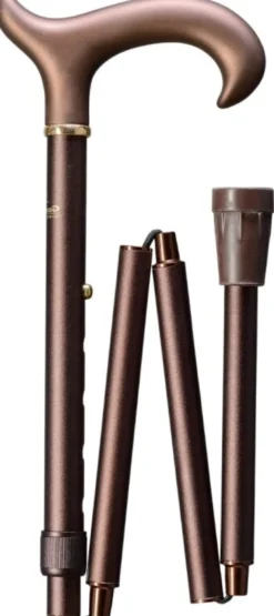 Gastrock Gehstock Derby-Faltstock Soft Bronze