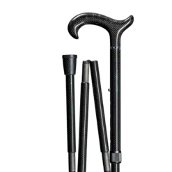 Gastrock Gehstock Exklusiv Carbon Schlank Faltstock