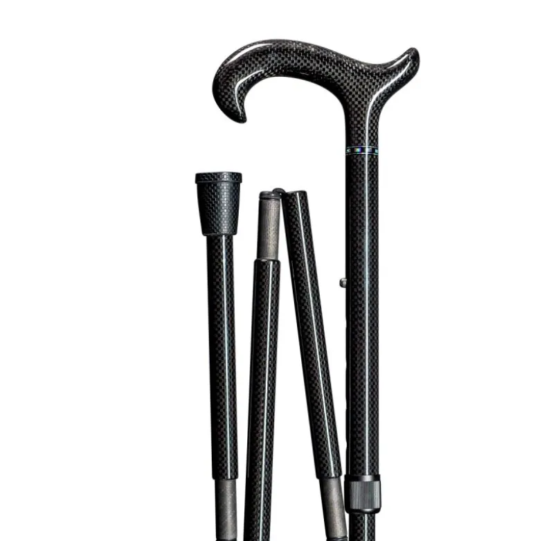 Gastrock Gehstock Exklusiv Carbon Schlank Faltstock