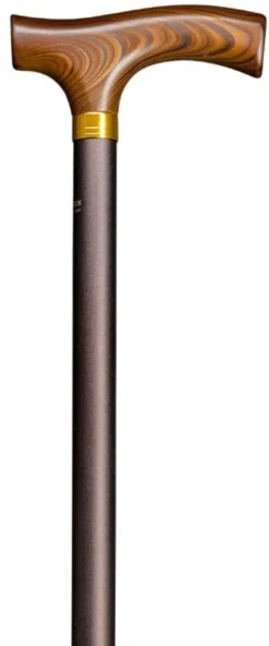 Gastrock Gehstock Leichtmetall-Fritz Bronze