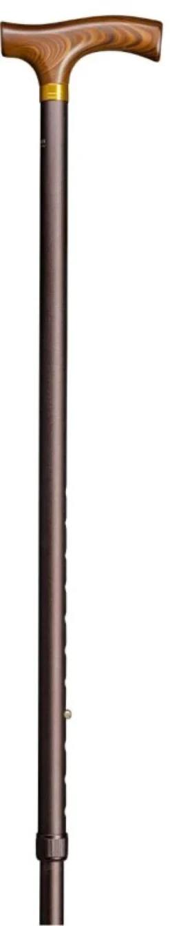 Gastrock Gehstock Leichtmetall-Fritz Bronze