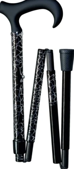 Gastrock Gehstock Schlank-Faltstock Carbon Filigran
