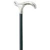 Gastrock Gehstock Silber Derby Schwarz