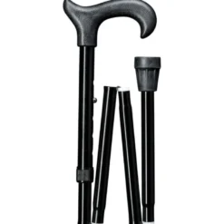 Gastrock Gehstock Uni-Ergonomic-Derby-Faltstock