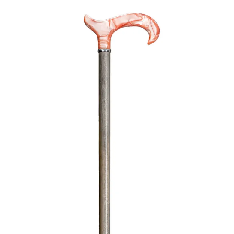 Gastrock Holz Gehstock Basic Acryl Derby rose