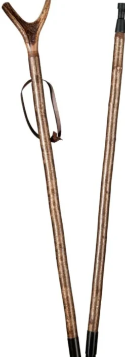 Gastrock Zielstock Hirschhorngabel zweiteilig