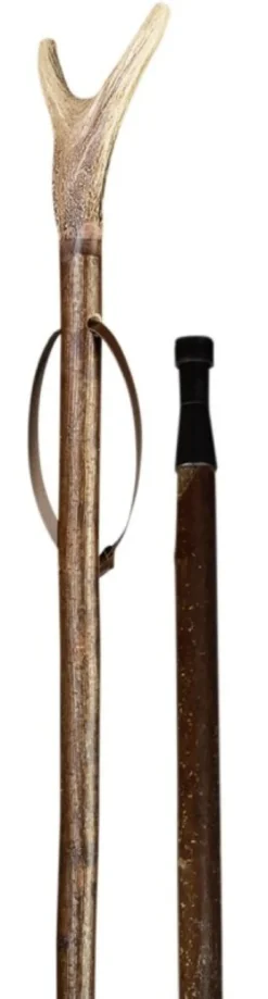 Gastrock Zielstock Hirschhorngabel einteilig