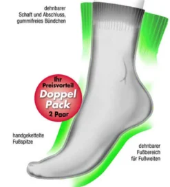 Gesundheitsstrümpfe Compressana GoWell MED Soft Baumwolle Doppelpack