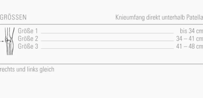 Kniebandage Bort Patella-Sehnenband Sport