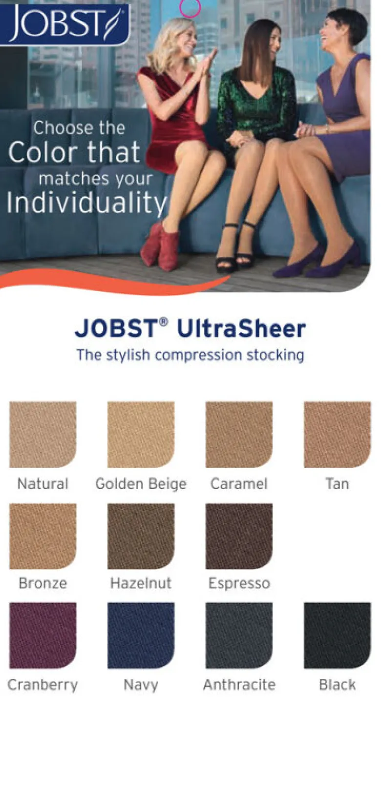 Kompressionsstrümpfe Jobst Ultra Sheer Maßanfertigung