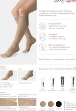 Kompressionsstrümpfe Spring vigento
