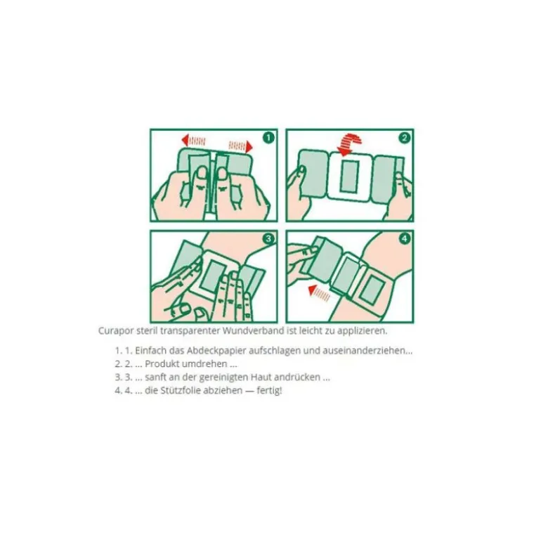L+R Curapor transparent steriler Wundverband