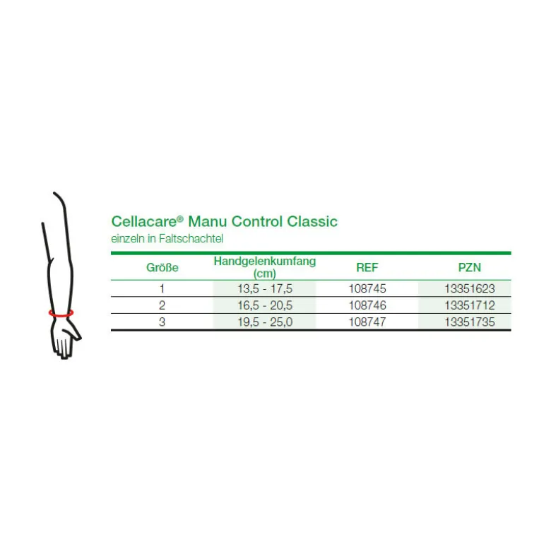 L+R Handgelenkorthese Cellacare Manu Control Classic