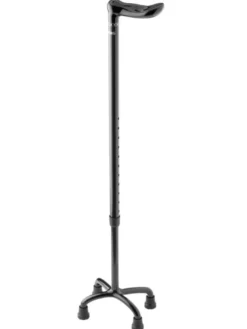 Ossenberg Carbon Vierfuß Gehhilfe schwarz Cosy Griff