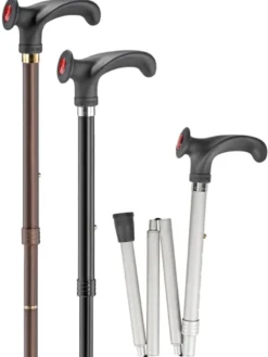 Ossenberg faltbarer Leichtmetallstock anatomischer Griff