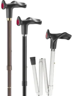 Ossenberg faltbarer Leichtmetallstock anatomischer Griff SIMPLE