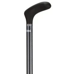 Ossenberg Gehstock aus Carbon mit Softgriff verstellbar