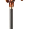 Ossenberg Gehstock Holzstock schwarz anatomischer Griff Bernsteinoptik