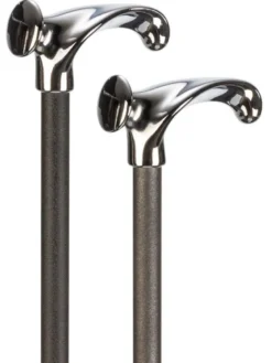 Ossenberg Leichtmetallstock anatomischer Chromgriff