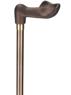 Ossenberg Leichtmetallstock bronze-bronze Fischergriff Messingring