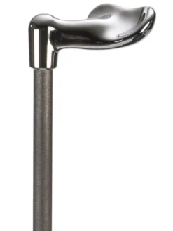 Ossenberg Leichtmetallstock Fischergriff Chrom