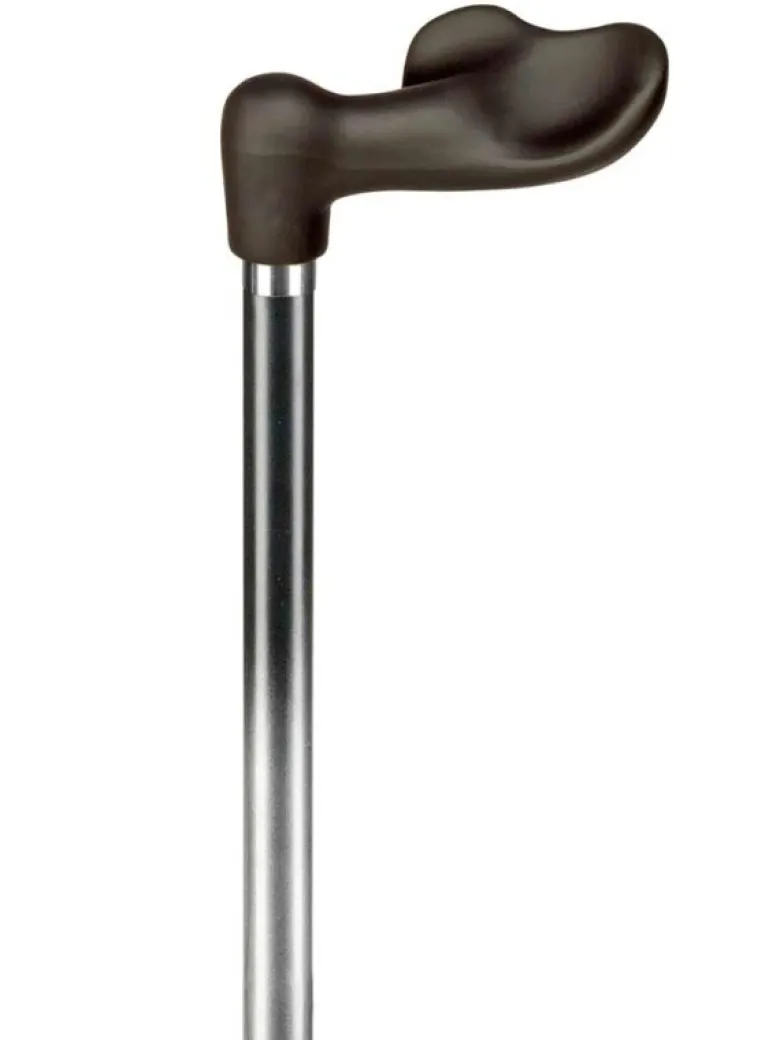 Ossenberg Leichtmetallstock Fischergriff Messingring
