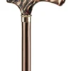 Ossenberg Leichtmetallstock metallic bronze mit Fritzgriff perlmutt braun-schwarz unverstellbar