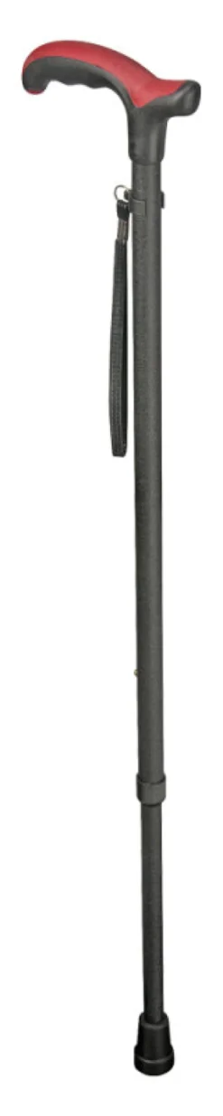 Ossenberg Leichtmetallstock mit Comfort Soft Derbygriff verstellbar