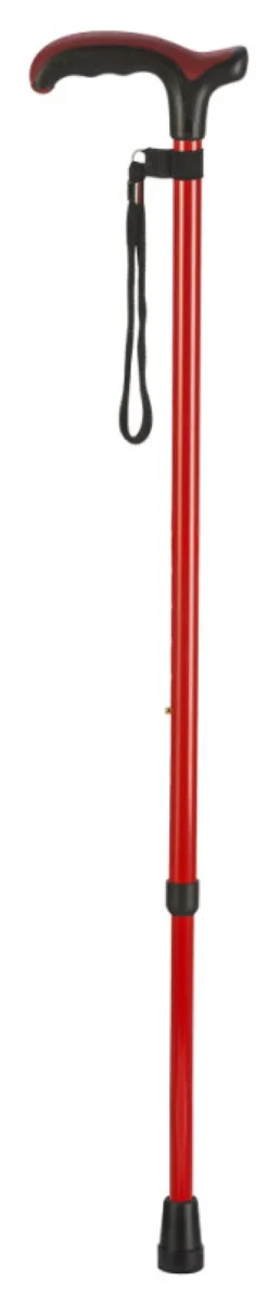 Ossenberg Leichtmetallstock mit Comfort Soft Derbygriff verstellbar