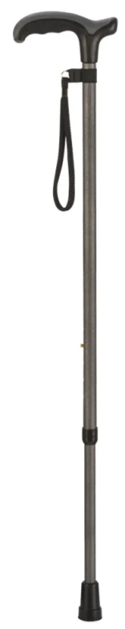 Ossenberg Leichtmetallstock mit Comfort Soft Derbygriff verstellbar