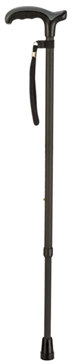 Ossenberg Leichtmetallstock mit Comfort Soft Derbygriff verstellbar