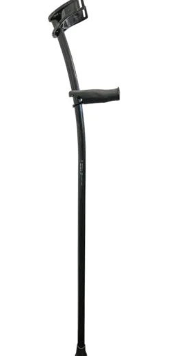 Ossenberg Unterarmgehhilfe aus Carbon schwarz bis 200 kg mit Ergo Softgriff