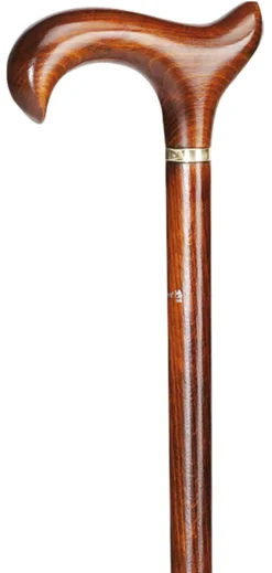 Ossenberg 3 XL Gehstock bis 150 kg aus Holz mit Derbygriff
