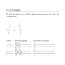 Rückenbandage ofa Push med Lumbalbandage