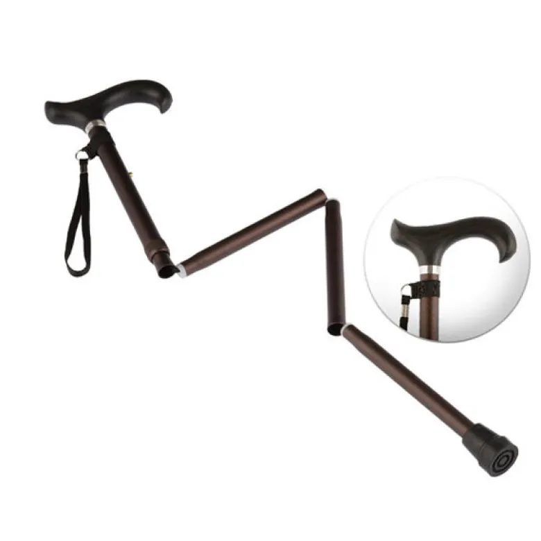 Russka Aluminium Gehstock faltbar mit Softgriff