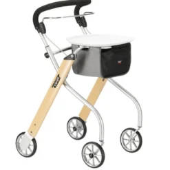 Russka Rollator Indoor Let's Go mit Tablett und Stoffkorb