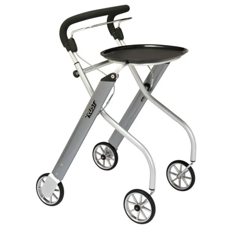 Russka Rollator Indoor Let's Go mit Tablett und Stoffkorb