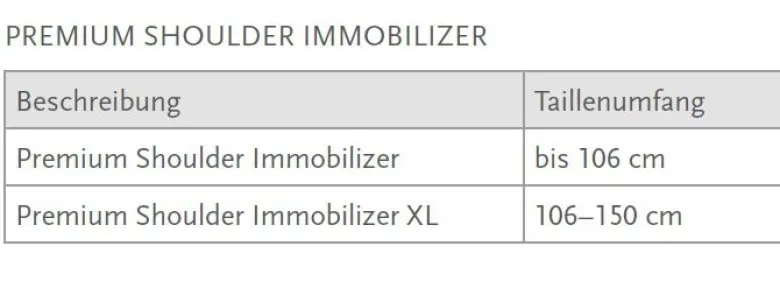 Schulterorthese Össur Premium Shoulder Immobiliser