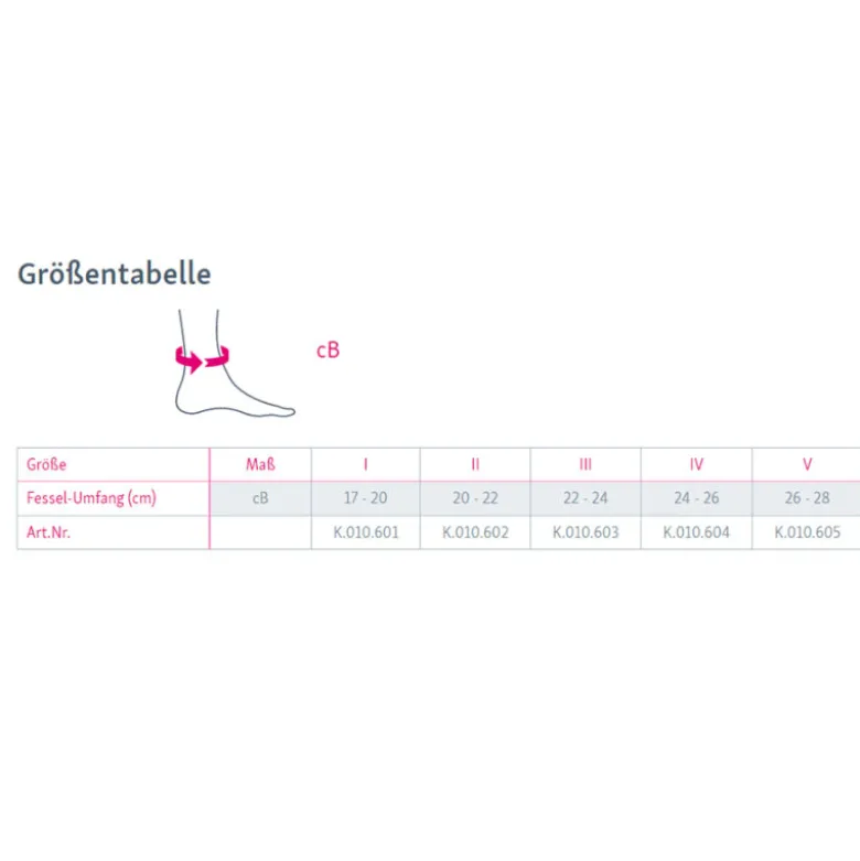 Sprunggelenkbandage medi Levamed E+motion