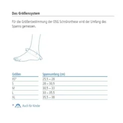 Sprunggelenkorthese ofa Dynamics OSG Schnürorthese