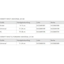 Össur Formfit Wrist & Forearm Universal Handgelenkorthese
