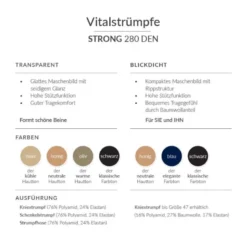 Stützstrümpfe Spring YOURSPRING strong transparent